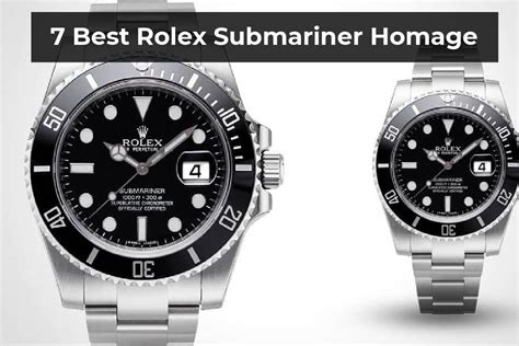 best rolex submariner homage watches|Rolex Submariner knockoff watches.